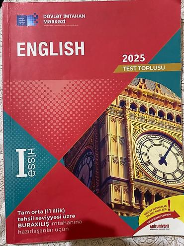 Testlər: Məhsul: “English – Test Toplusu 2025”, I hissə Nəşriyyat/İnstitut — 1