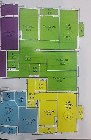 sahil d mtk: 4 otaqlı, Yeni tikili, m. Nəriman Nərimanov, 131 kv. m — 5