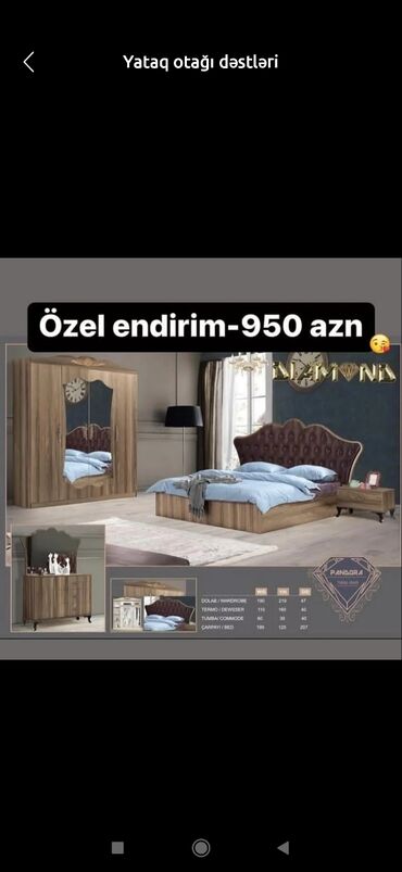 Sifarişlə yataq dəstləri: İstədiyiniz rəngdə, ölçüdə yataq qonaq, mətbəx, uşaq, salon, ofis — 15