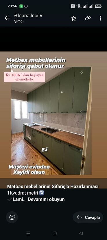 журнальный стол из двигателя: *Mətbəx mebellərinin Sifarişlə Hazırlanması* 1Kvadrat metri ⤵️