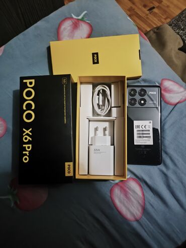 набор для телефона: Poco X6 Pro 5G, 256 ГБ, цвет - Черный