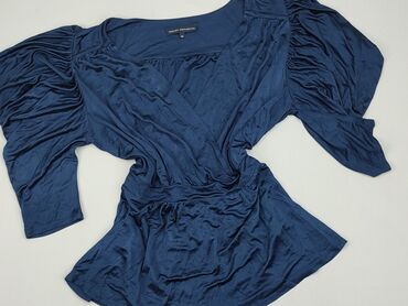 niebieska bluzki w kwiaty: Blouse, French Connection, M (EU 38), condition - Perfect