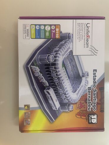 oyuncaq metbex: 3 D PUZZLE. Real Madrid stadionu ispaniyadan gəlib. Təzədir