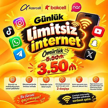 azercell vöen: Əlaqə: wp Günlük limitsiz internet xidməti – bütün operatorlar üçün — 2