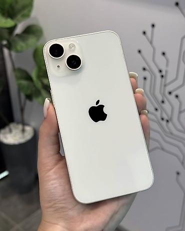IPhone 13, 128 GB, Ağ, Zəmanət, Simsiz şarj, Face ID