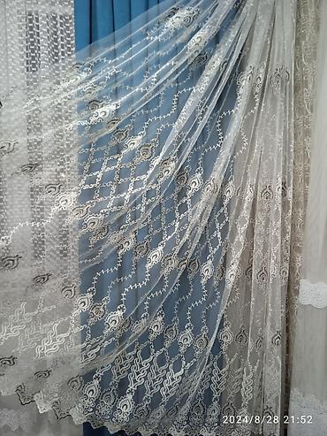 Тюли: Воздушные тюлевые шторы с вышивкой - Материал: легкий полупрозрачный — 24