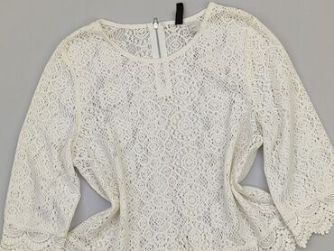 białe bluzki ze ściągaczem: Bluzka Damska, H&M, S, stan - Bardzo dobry