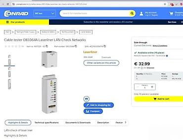 Multimetri: Laserliner LAN-Check – tester za Ethernet/LAN kablove - Profesionalni — 8