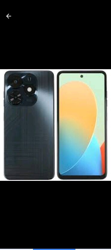 новый телефоны: Tecno Spark Go 2024, Б/у, 64 ГБ, цвет - Черный, 2 SIM