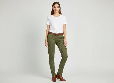 f f cargo: Jack & Jones, Material trousers for women, size M