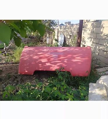 plastik qapilar: Qırmızı plastik su çəni/konteyneri - Material: qalın divarlı plastik — 3