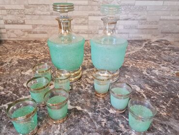 Наборы посуды: Винтаж ссср Графины 1 шт и 5 рюмок в идеальном состоянии с позолотой — 5