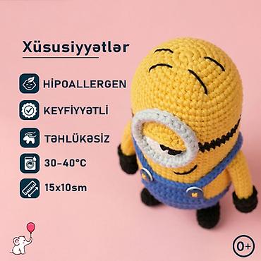 Digər oyuncaqlar: 💛 Hər zaman yanında olan Minion 🍌🧸 Hipoallergenik. Təhlükəsiz — 4