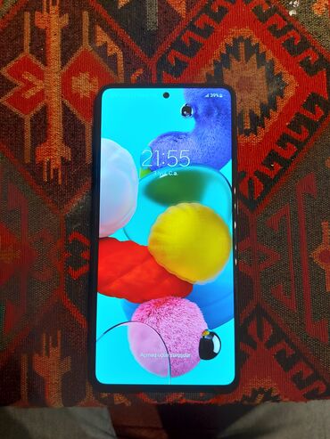 samsun a33: Samsung Galaxy A51, 128 ГБ, цвет - Синий, Отпечаток пальца, Беспроводная зарядка, Две SIM карты