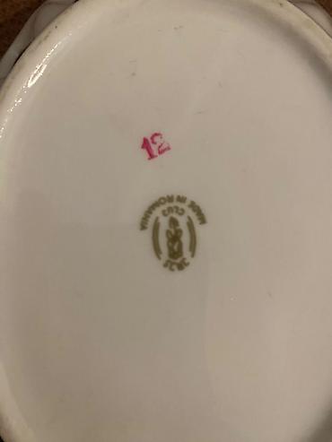 farfor qablar: Porcelain meyvə/şirniyyat qabları – 2 ədəd dəst - Material: incə — 2