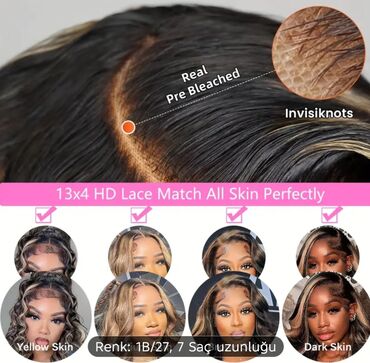 Təbii saçlar, pariklər: Parik, Təbii, Yeni — 8