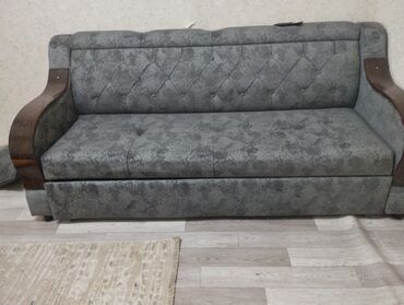угловой диван кресла: Диван-кровать, цвет - Серебристый, Новый