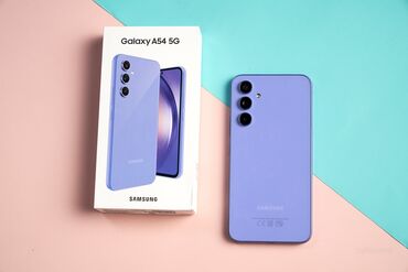 самсунг телфон: Samsung Galaxy A54 5G, Б/у, 256 ГБ, цвет - Оранжевый, 2 SIM