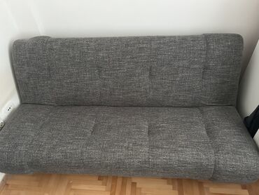 dvosed na razvlačenje cena: Three-seat sofas, Textile, color - Grey, Used