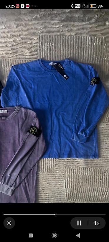 stone iland: Лонгсливы Stone Island с фирменной нашивкой‑компасом на левом рукаве — 1