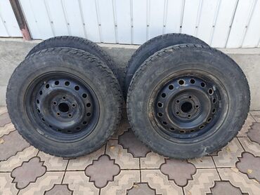 японские мини тракторы: Дөңгөлөктөр монтажда 205 / 70 / R 15, Кыш, Колдонулган, Комплект, Жол тандабастар (АТ/МТ), Темир, тешиктери - 5