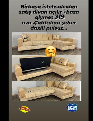 Yataq otağı dəstləri: Künc divan