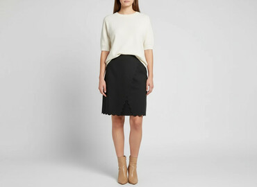 czerwone rozkloszowane spódnice midi: Shein, Women`s skirt, size 2XL