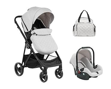 zn air max: Kikka Boo Gianni 2u1 kolica sa auto sedištem – grey SKU — 1
