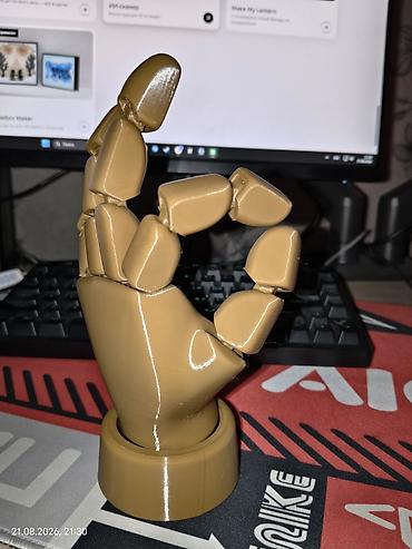 микро гес: Артикуляционная модель кисти руки (3D‑печатная) - Материал: пластик — 2