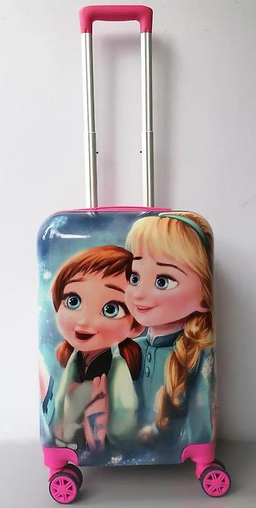 ljuba lukic deca: Dečji kofer na točkiće – motiv inspirisan crtaćem Frozen - Tvrda — 2