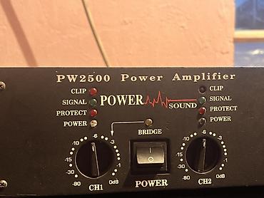 ses guc: 10 kanal dynacord 2 versyıya 1000 le barter ederem PW2500 Power — 1