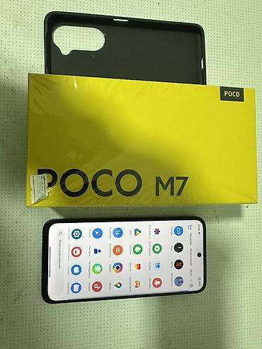 Мобильные телефоны: Poco M7, Новый, 256 ГБ, цвет - Черный, 2 SIM — 1