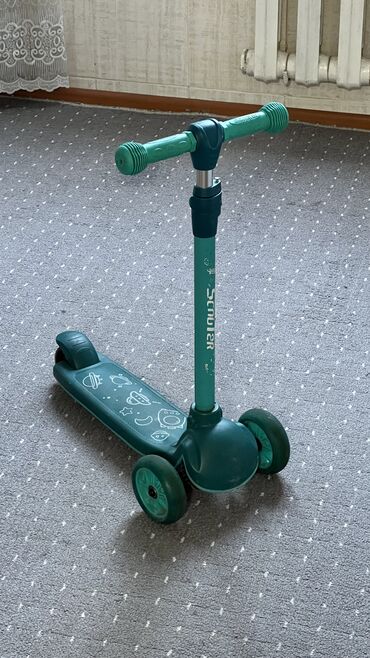 детские прогулочные коляски: Коляска, цвет - Голубой, Б/у