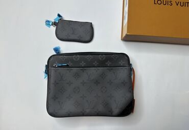 сумки луи витон оригинал: Барсетка, Louis Vuitton, Материал: Комбинированный материал, Застежка на молнии, Новый