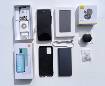 33 watt adapter: Xiaomi Redmi Note 10, 64 GB, rəng - Boz, 
 Düyməli, Sensor, Barmaq izi