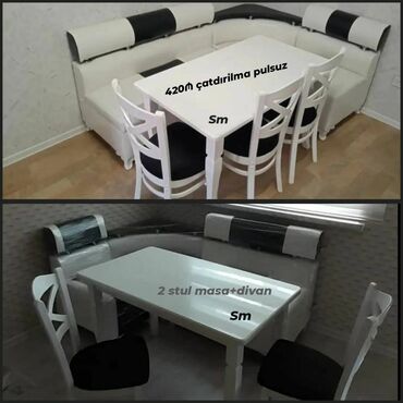 Sifarişlə masa və oturacaq dəstləri: *Sifarişlə hazırlanır* ✔️Kuxna üçün stol stul dəsti✨✨. 2 stul 1 -da lalafo.az — 14 Sifarişlə masa və oturacaq dəstləri: *Sifarişlə hazırlanır* ✔️Kuxna üçün stol stul dəsti✨✨. 2 stul 1 — 14