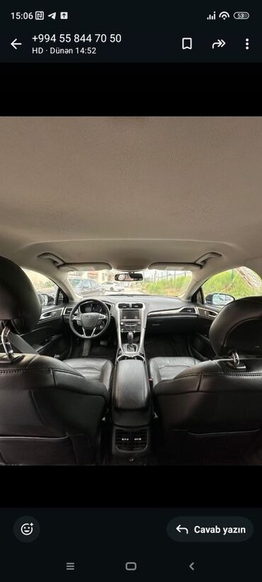 xacmaz masin satisi: Qara rəngdə olan Ford Fusion avtomobili. Avtomobilin salonu təmiz və