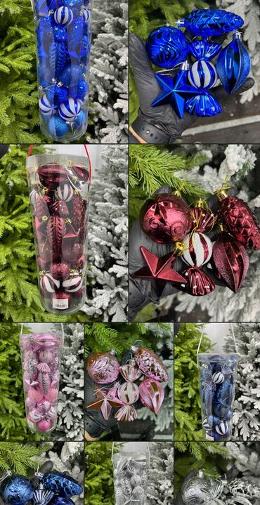 Ёлочные шары и украшения: Все виды елочных игрушек ✨🎄 Оптом и в розницу 🤗 Любые диаметры at lalafo.kg — 6 Ёлочные шары и украшения: Все виды елочных игрушек ✨🎄 Оптом и в розницу 🤗 Любые диаметры — 6