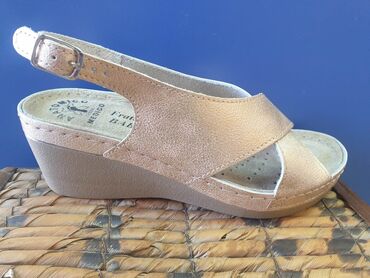 Sandale: Kozne anatomske sandale, djon guma,dodatak protiv klizanja, soft — 4