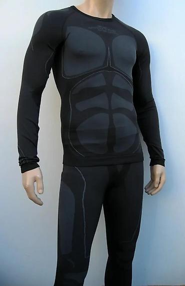 Trenerke: Muški set termo/kompresione odeće za trening – gornji deo dugih rukava — 3