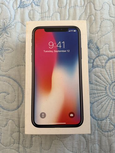 Apple iPhone: IPhone X, 64 GB, Space Gray, Face ID — 9