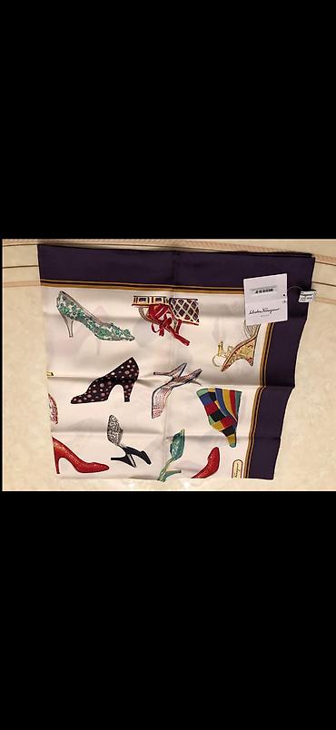 Digər aksesuarlar: Salvatore Ferragamo ipək şərf Original - Material: 100% ipək — 3