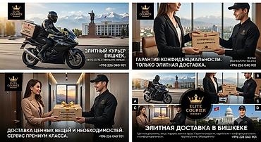 требуется курьер: Элитная курьерская служба в Бишкеке — Elite Courier Bishkek. - — 1
