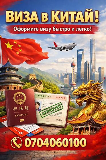 Виза в Китай. Минимальный пакет документов! Предлагается услуга по