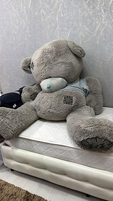 спортивный костюм на девочку: Огромный плюшевый мишка Teddy,серого цвета,классический дизайн. - — 1