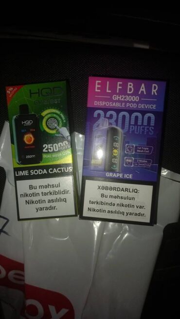 Qəlyan, vayp və aksesuarları: Elfbar(23k)-HQD(25K)