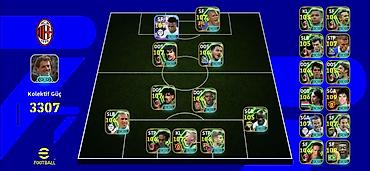 pes 2022 mobile: EFootball hesabı – güclü heyət - Oyun: eFootball - Klub teması: AC — 1