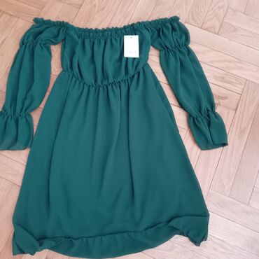bolero za svečane haljine: One size, color - Green, Long sleeves
