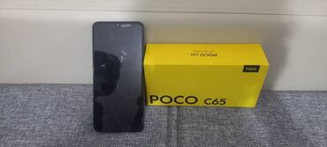 телефон а12: Poco C65, Б/у, 256 ГБ, цвет - Черный, 2 SIM