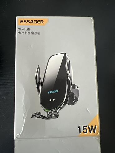 saipa salon: ESSAGER avtomobil üçün simsiz şarjlı telefon tutacağı – 15W - Brend — 3